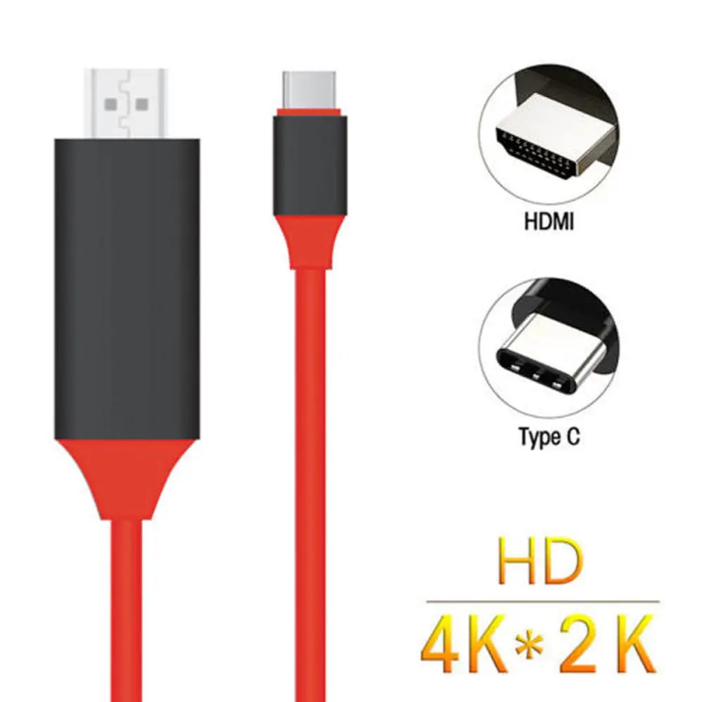 6.6FT B-C type C B 3,1 к HDMI 4k 2k HDTV кабель для Galaxy S8 S8+ Plus
