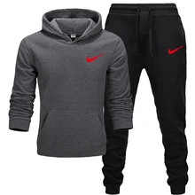 *#Best Price Brand Tracksuit Fashion Men Sportswear 2019 Two Piece Sets All Cotton Thick hoodie+Pants Tracksuit Male Sets *#Best Price Brand Tracksuit Fashion Men Sportswear 2019 Two Piece Sets All Cotton Thick hoodie+Pants Tracksuit Male Sets