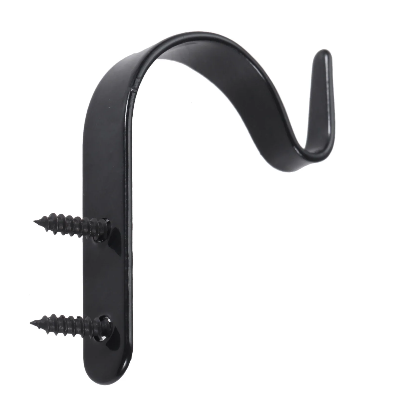 5/10Pcs 56*10mm Wall Hook Key Hooks Hangers Black Wall Mounted Hooks