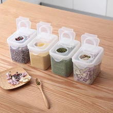 1Л бак для хранения разного зерна большой пластиковый ящик для хранения кухонный ящик для хранения продуктов сухой груз герметичный может бытовой