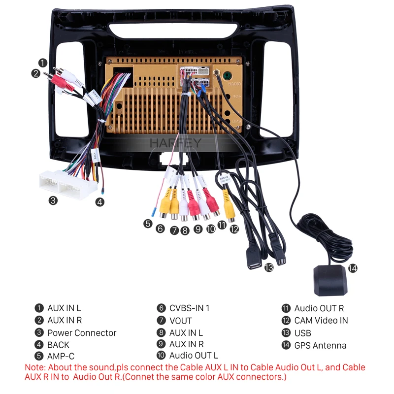 Sale Harfey 1080P 2Din Auto Multimedia Player Car Radio For Hyundai Elantra 2011-2016 Android 8.1 GPS Navigation Audio Head Unit 9