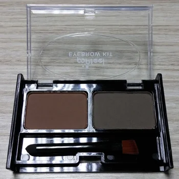 

2 Color Mix Natural Waterproof Eyebrow Powder Brow Makeup Shadow With Brush BV789
