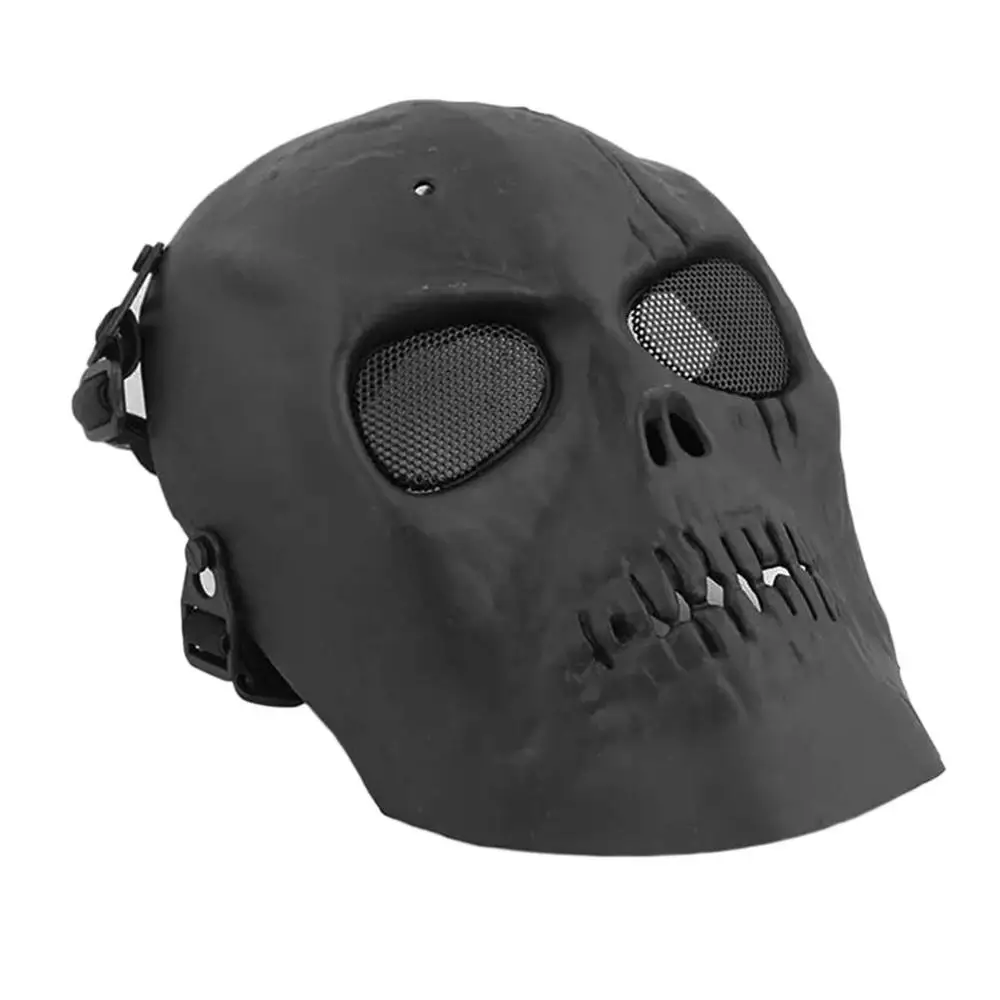 Супер классные маска-Череп Скелет Маска для велоспорта Airsoft полная защита лица маска выстрел шлемы с Защита для глаз - Цвет: 1