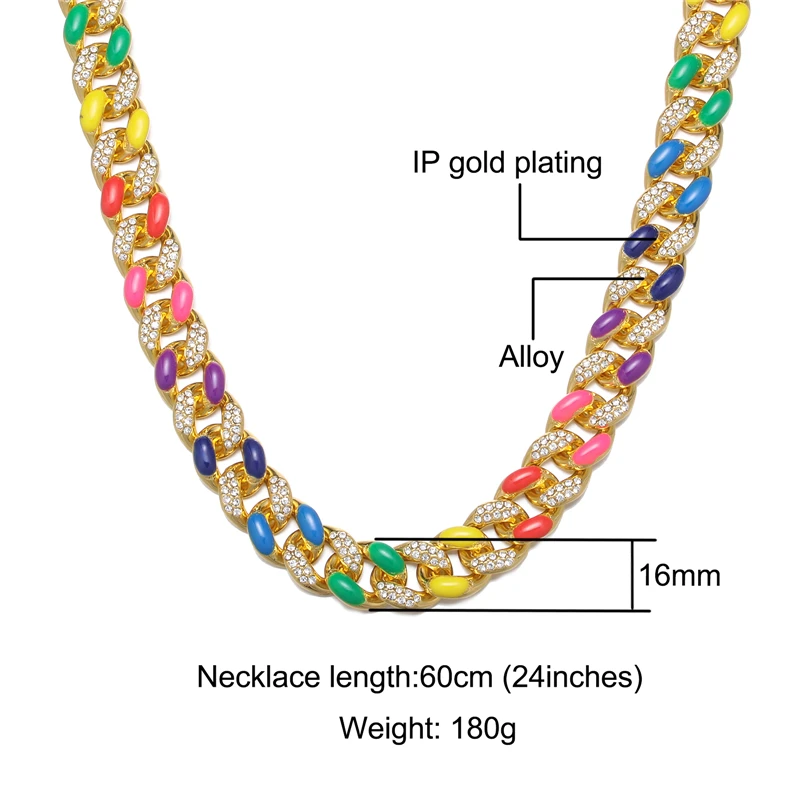 Iced Out Prong Chain 【5mm】 60cm Ice out prong chain 5mm 60cm（14Mm Thick Cubic Zirconia