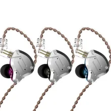 Плотным верхним ворсом KZ ZS10 Pro 4BA+ 1DD комбинированный чехол-накладка 2-pin 0,75 мм Съемная с высокой точностью IEMS Hi-Fi наушники-вкладыши