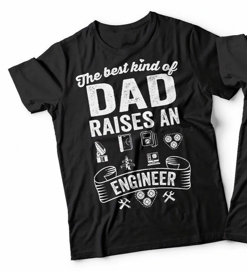 Футболка с надписью «Engineer Parent Gift» для мамы и папы; футболки унисекс с надписью «Proud Engineer parts»