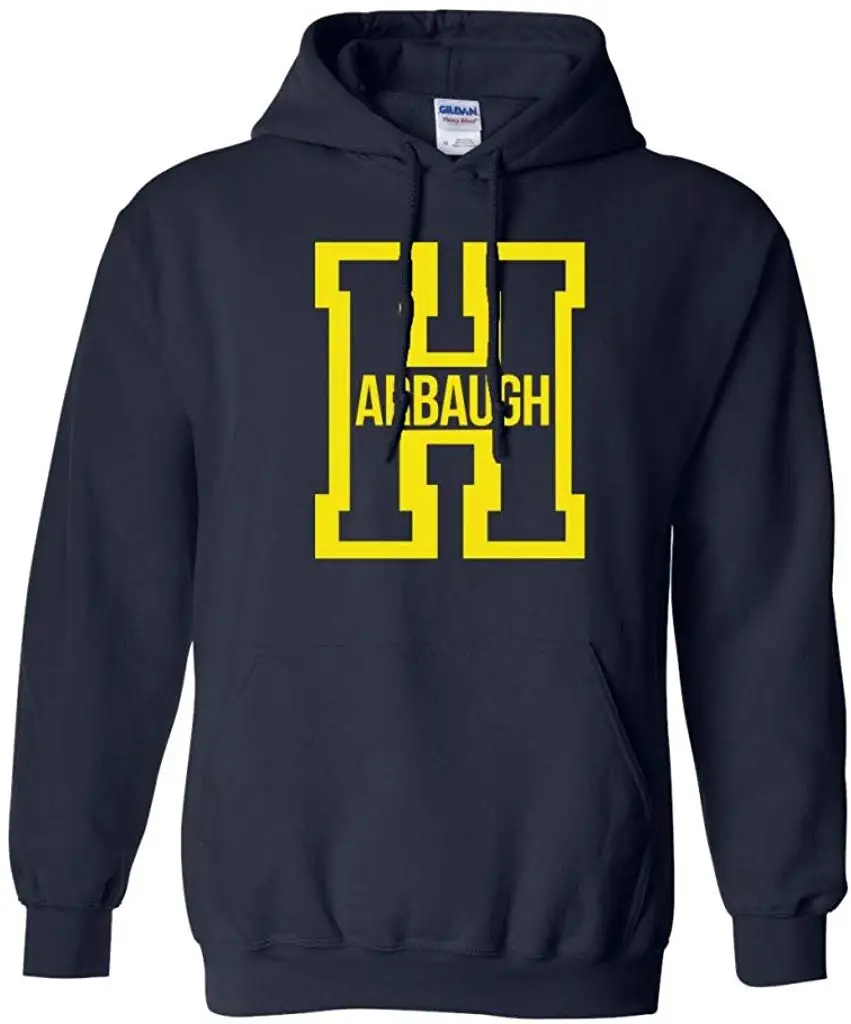 Harbaugh большая буква H футбол Мичиган Толстовка Hoodieunisex для мужчин и женщин толстовка