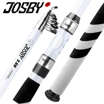 

JOSBY Carbon Fiber Sea Fishing Rod FRP Telescopic Feeder Pole Spinning Carp Portable Travel Ultralight 2.1M-3.6M 2020 NEW