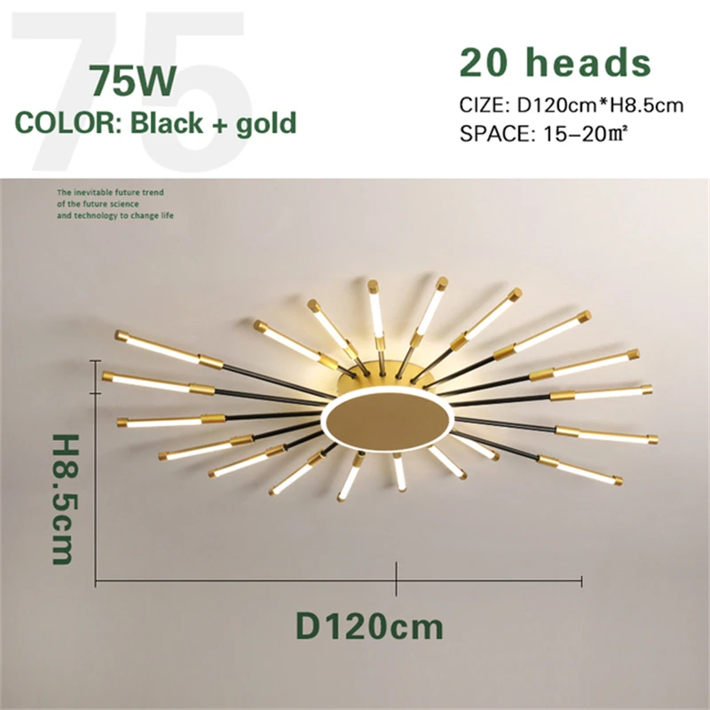 Modern Decorative Ceiling Lamp New Fireworks Led Chandelier Living Room Bedroom Home Decor Fashion Crystal Suspension Luminaire round chandelier