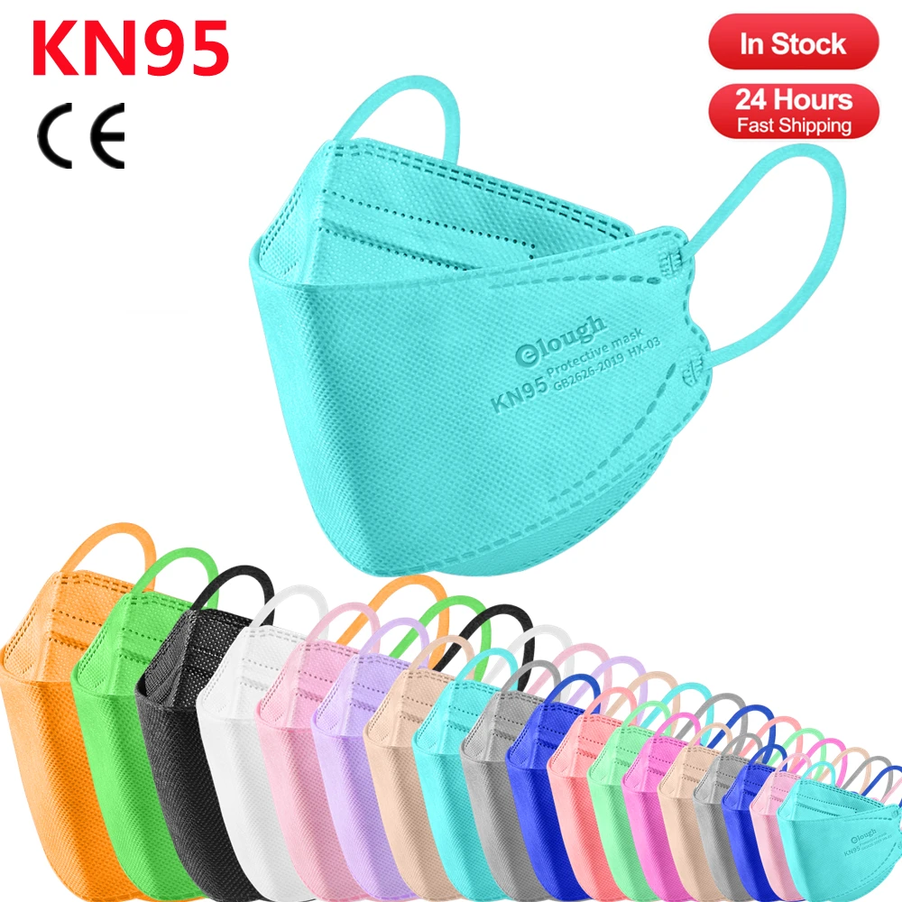 KN95 Mascarillas FFP2 MASK approved certified Protective Mascarilla FPP2 Face Mask 4 ply filtros respiratory mask ce fish | Красота и