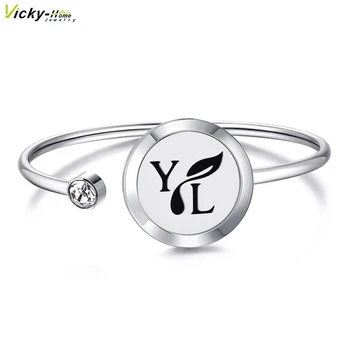 

Wiggle Up and Down Snow 25mm Aroma Locket Stainless Steel Essential Oils Aromatherapy Locket Bracelet with Magnet (Dropship)