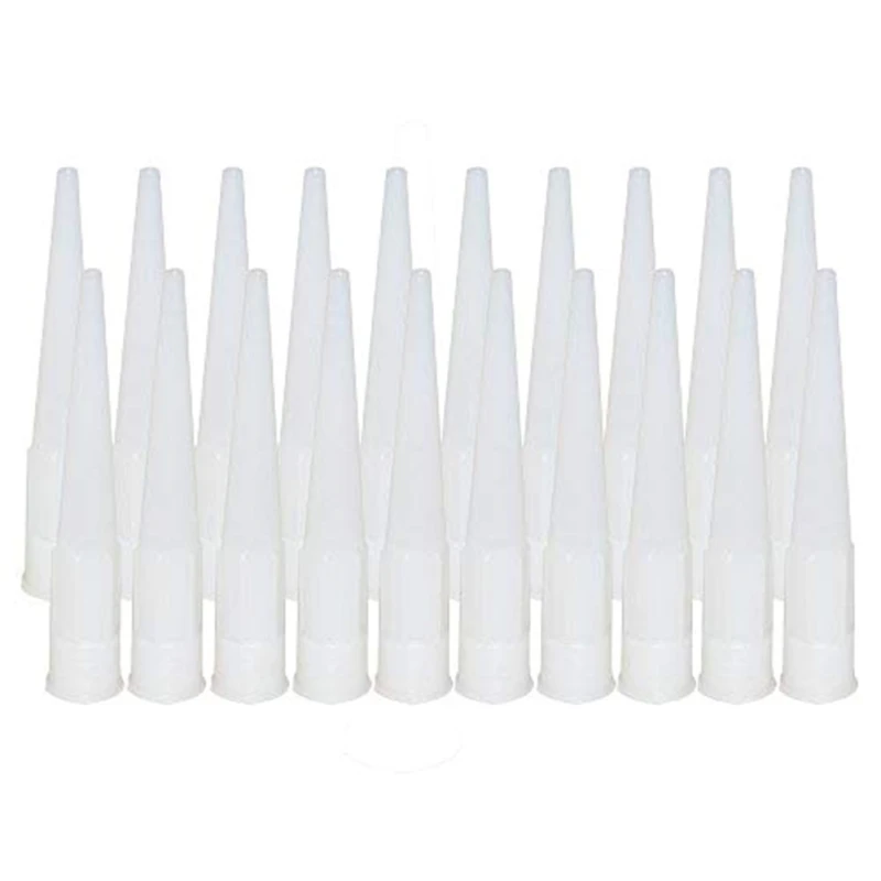 

20PCS/Set Plastic Glass Glue Caulking Nozzle Tip Structural Glue Mouthes Home Improvement Construction Tools Hand Tool
