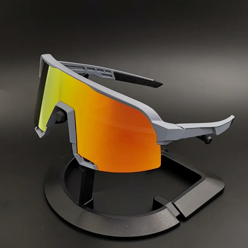 3 Lens Not Polarized Спортивные велосипедные очки для мужчин и женщин, велосипедные очки для бега, езды, рыбалки, солнцезащитные очки для горного велосипеда, езды на мотоцикле - Цвет: 3 Lens Not Polarized