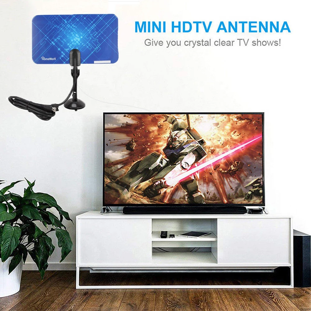 200 Mile HD ТВ комнатная антенна HD цифровой телевизионный сигнал усиленный усилитель кабель спутниковая антенна