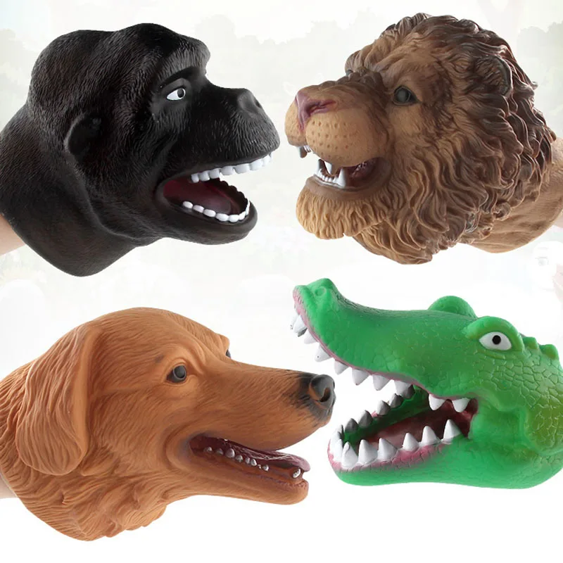 Plastic Shark Animal Hand Toy Kids Stories Tiger Simulation Vividly Animal Model Gifts Toy