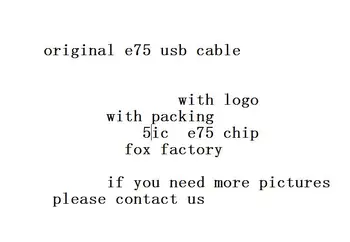 

10Pcs/lot,100% Genuine Original 1m 2m E75 Chip From fox factory Data USB charger Cable for 5 6 6s 7 8 Plus X with retail box