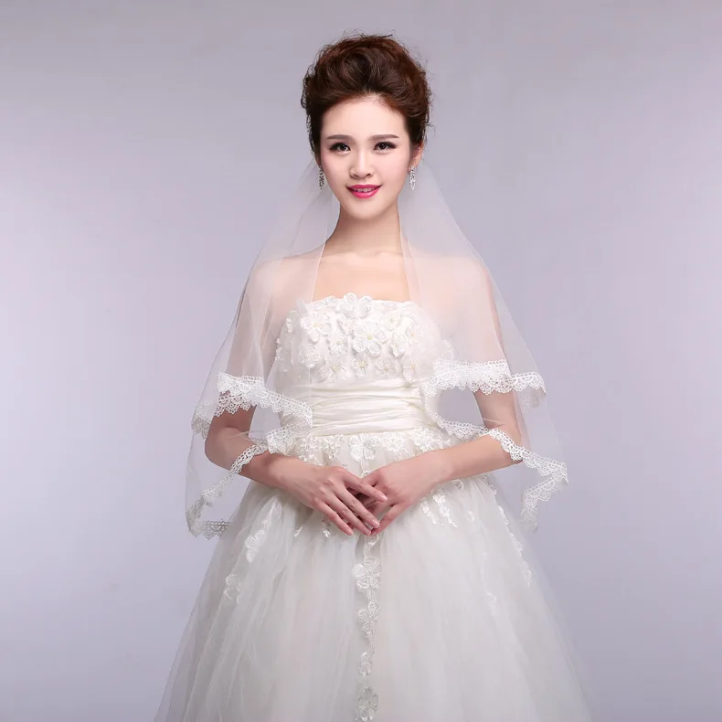Bridal Veil Bride Wedding Lace Veil Veil New Wedding Water Soluble Lace Veil Decoration TS308