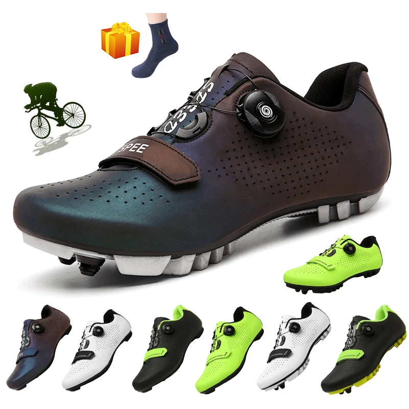 New MTB Cycling Shoes Men Professional Road Biking Shoes Self-locking Ultralight Bicycle Sneakers Outdoor Mountain Bike Shoes