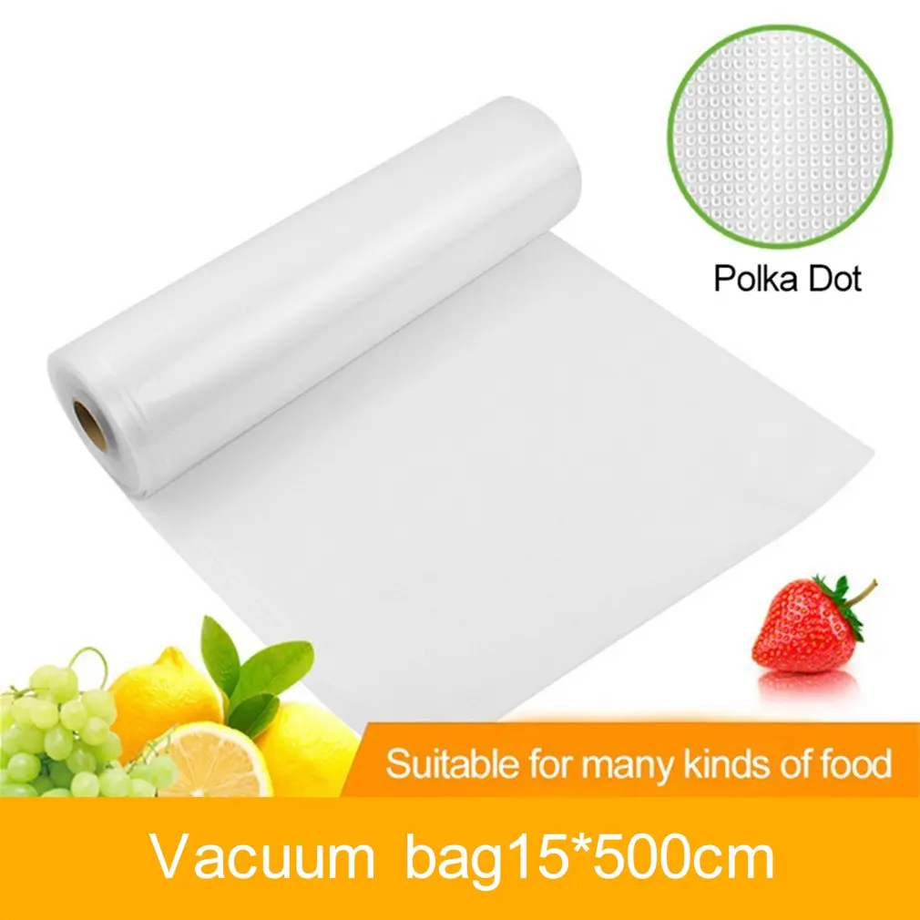 15*500cm 1 roll Kitchen Food Vacuum Bag Storage Bags For Vacuum Sealer Food Fresh Long Keeping