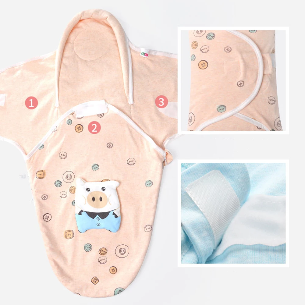 Детская пеленка анти-шок спальный мешок новорожденный уход за ребенком плоская подушка для головы одеяло пеленки Хлопок обертывание шеи-защита