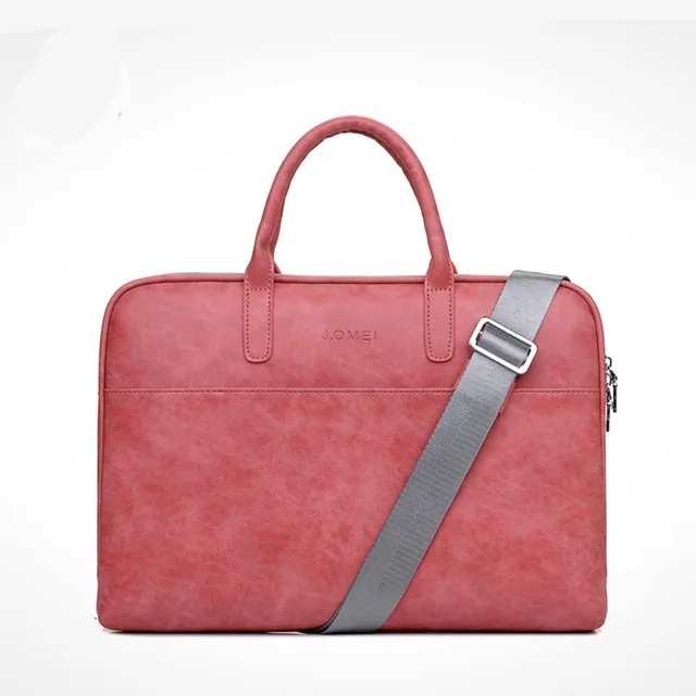 Новая мода PU водонепроницаемый устойчивый к царапинам ноутбук сумка 13 14 15 дюймов ноутбук сумка для переноски MacBook Air - Цвет: 14inch red
