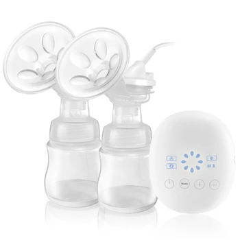 

Electric Powerful Double Breast Pump LCD Display USB Maternal Suction Milk Extractor Baby Breastfeeding Automatic Milker