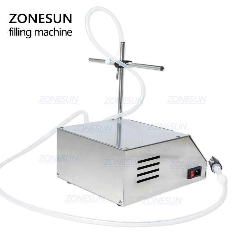 ZONESUN Peristaltic Pump Bottle Water Filler Liquid Vial Filling Machine Beverage Drink Oil Perfume 5