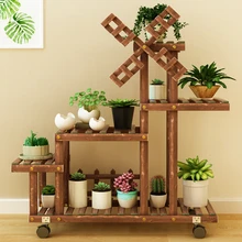 Массивный деревянный цветок Airs умывальник Многоэтажный Тип Посадки украшение комнаты