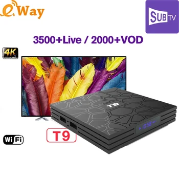 

1 Year subtv tv channels iptv subscription code for T9 RK3328 tv box 4K Arabic Turkish Germany Italy Latino Europe Smart tv box