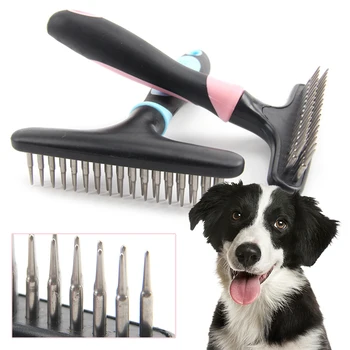 

Pet Dog Short Long Thick Hair Fur Shedding Remove Cat Groom Rake Brush Comb Dropship for Pet Hair Removal Cleaning