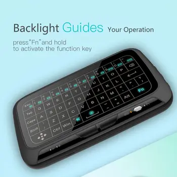 

H18+ H18+ H18 Plus 2.4GHz Mini Wireless Keyboard With Full Touchpad Backlight Function Air Mouse Keyboards With Backlit For TV