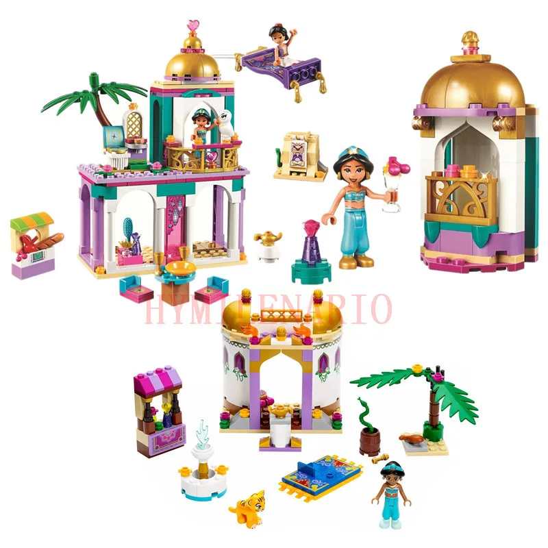 

2019 Girl Friends Fairy Princess Aladdin'S Petite Tower And Palace Adventures Figures Building Blocks Bricks Toys Juguetes Gift