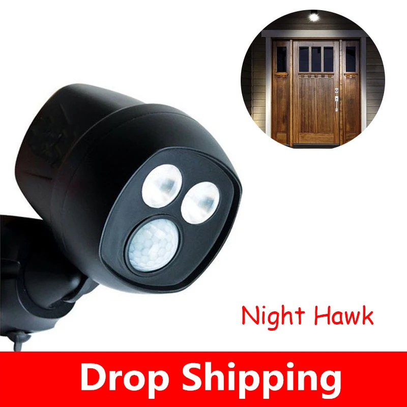 

Night Motion-Activated Hawk Wireless LED Sportlight Super Bright Doorway Lights Keep Your Home Safe and Secure Light Night Hawk
