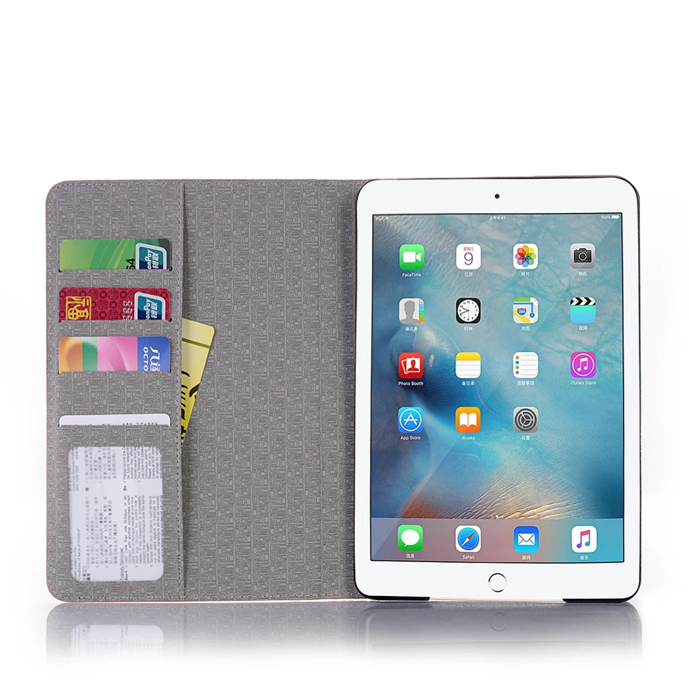 New Print Map Coque For iPad mini 2 mini 3 Case A1432 A1454 Card Slot Leather PU Stand Flip Cover For iPad mini 1 2 3 Case 7 (7)