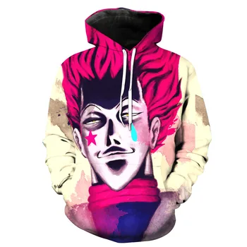 

Anime Hunter x Hunter Cosplay Costumes Hisoka Morow Hoodies 3D Print Daily Leisure Hoodie Hoody Casual Coat 3D Sweatshirts Coat