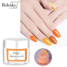 BELESKY неоновая блестящая пудра для погружения 10 г флуоресцентная неоновая пудра яркая неоновая акриловая пудра для украшения ногтей