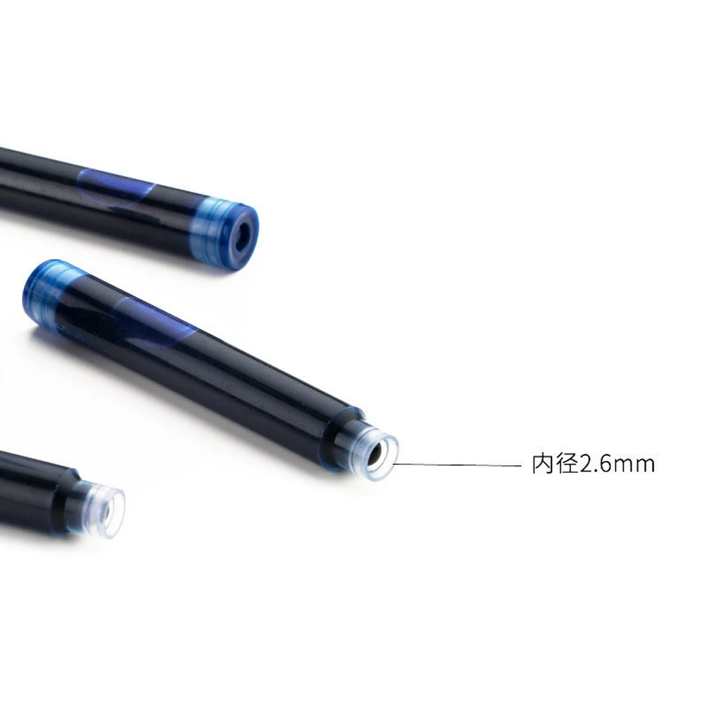 Jinhao Tintenpatronen – 30 Stück, 2,6 Mm, Für Füllfederhalter, Blau & Schwarz