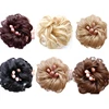 LUPU Messy Scrunchies Synthetic Hair Bun With Elastic Band Natural Fake Hair Tie Pieces Ponytail Colored Black Purple Pink Green ► Photo 3/6