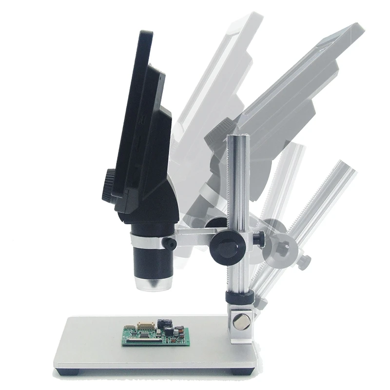 Hot G1200 Digital Microscope 12MP 7 Inch Large Color Screen LCD Display 1200X Magnifier with Aluminum Alloy Stand and Li Battery