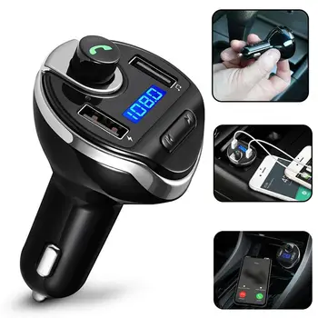 

Wireless In-Car Bluetooth FM Transmitter MP3 Radio Adapter Car Cigar USB Charger