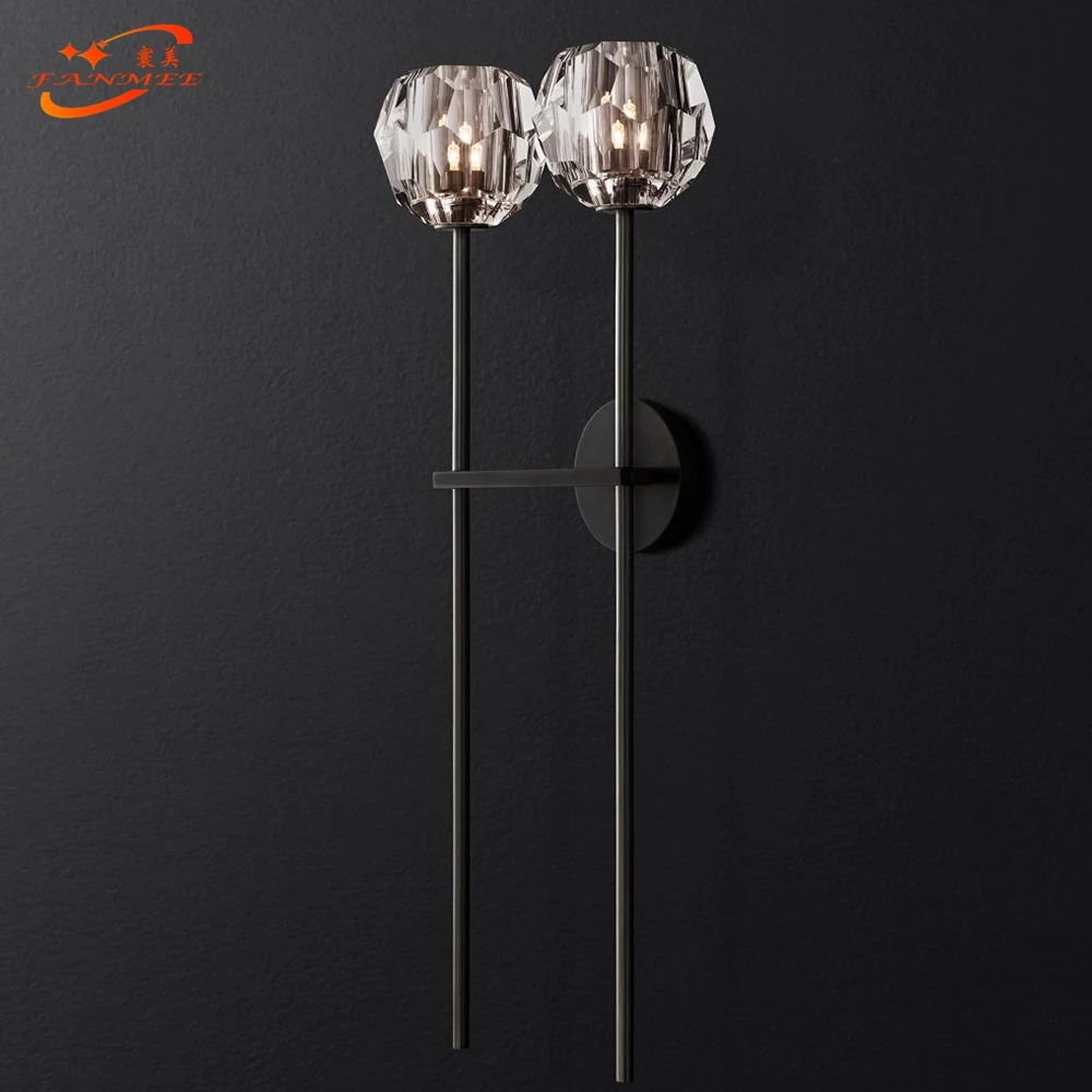 Modern Crystal Wall Lamp Modern Wall Sconce Bedroom Corridor Living Room Lights For Home Lighting