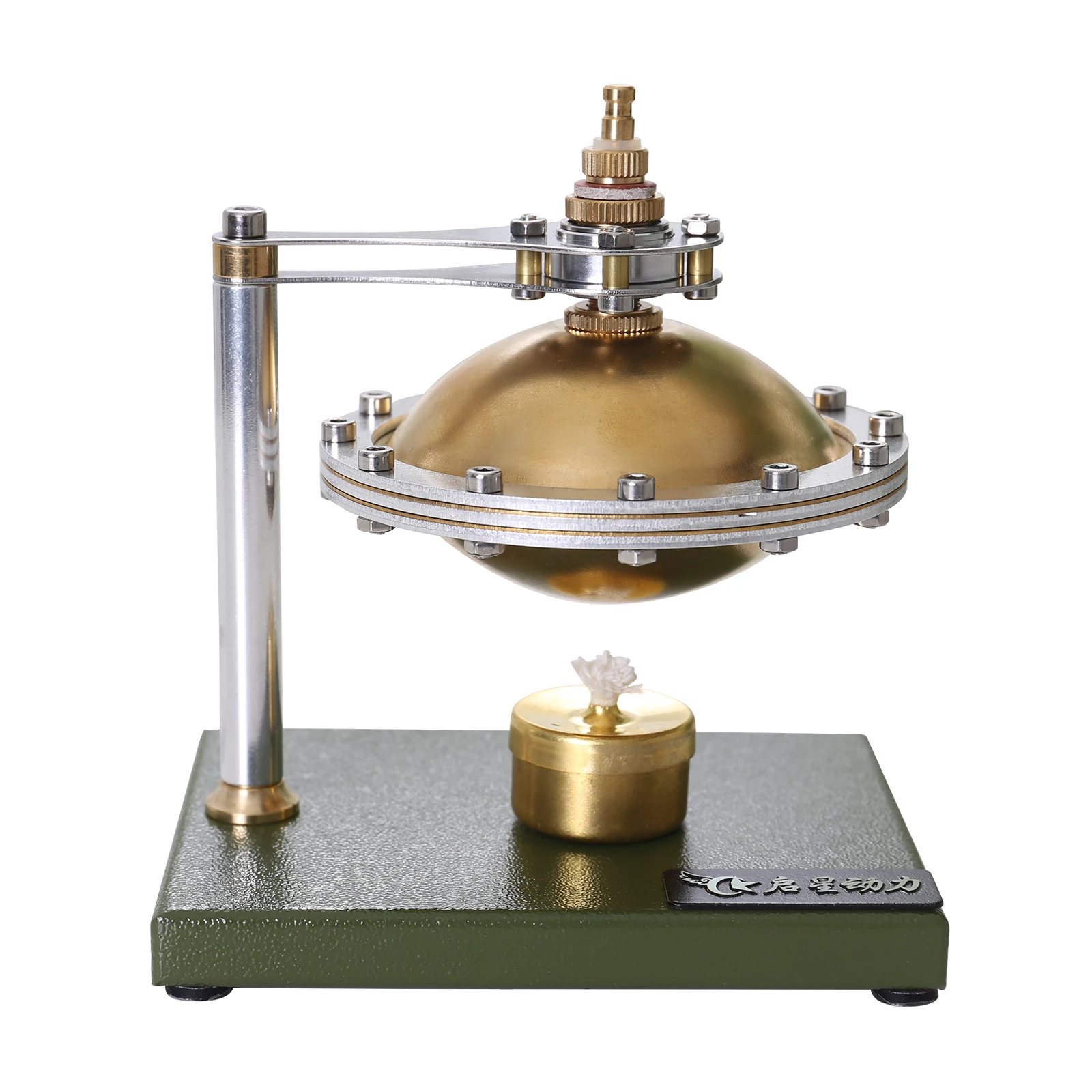 Hot Air Stirling Engine Motor Model DIY Unassembled Steam Flying Saucer Full Metal Physics Science Experiment Toy Gift for Adult