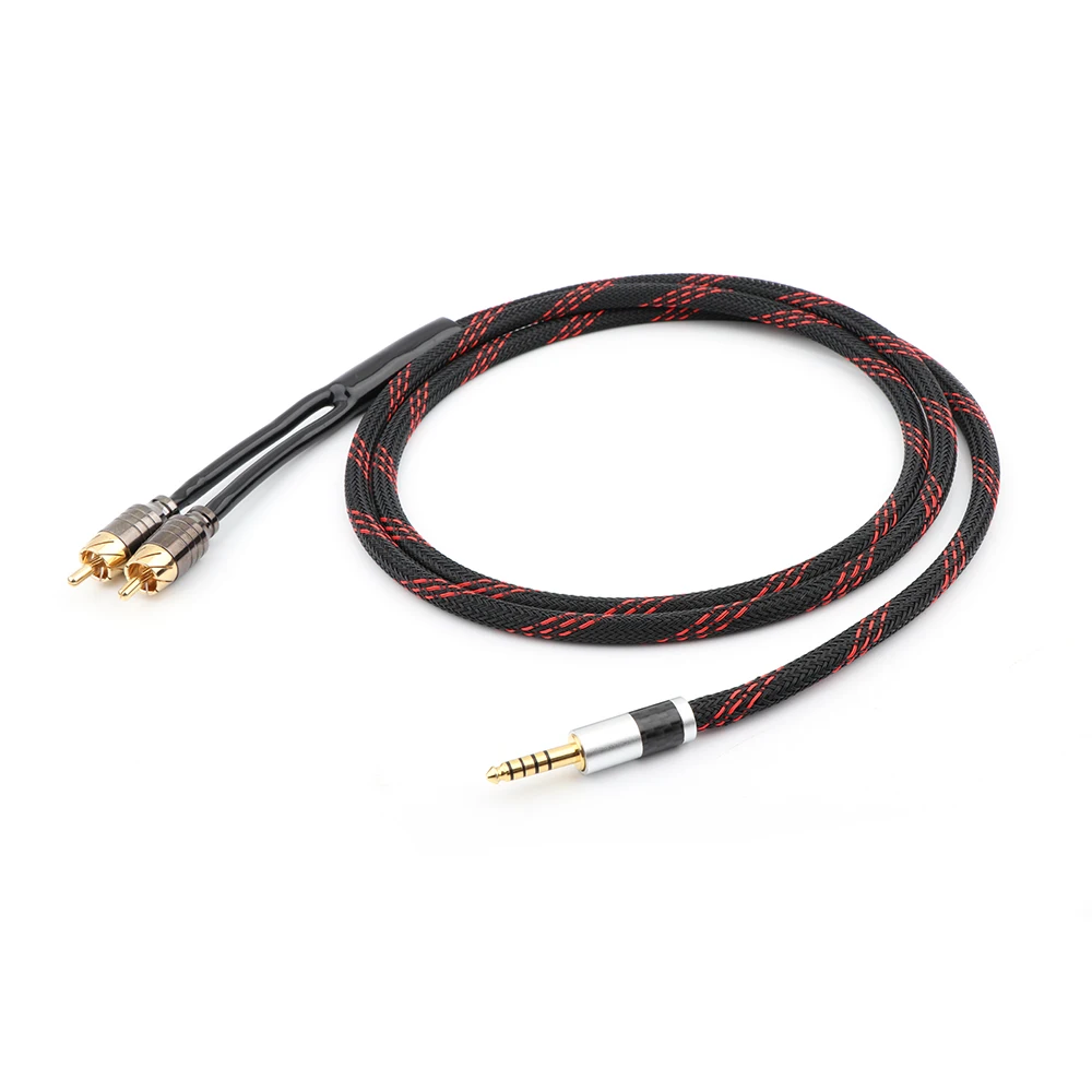 Hifi Audio Masculino Equilibrado para Rca Cabo Atualizado Hi-end Extensão de Áudio Cabo de Interconexão 4.4 mm - Image 6