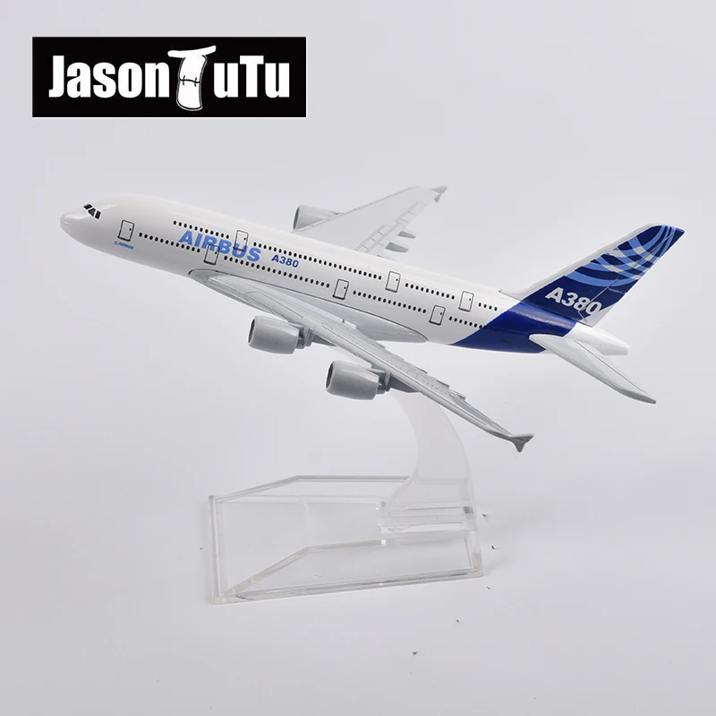 Оригинальная модель самолета JASON TUTU 16 см из литого металла в масштабе 1/400