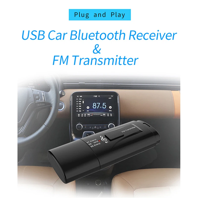 Bluetooth MP3 передатчик FM Handsfree беспроводной Bluetooth fm-передатчик MP3-плеер USB зарядное устройство автомобильные аксессуары