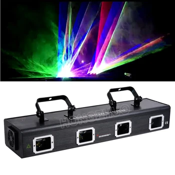 

4 Lens Stage Light Disco DJ Party RGYB Disco Stage DMX colorful Laser Light for club stage wedding bar