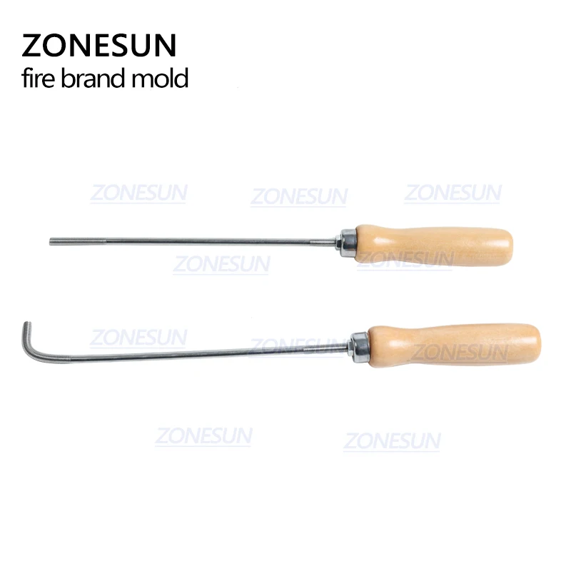 ZONESUN 5/8/10 мм деревянной ручкой для металлический логотип на заказ Печать Еда торт Брендинг железа кожа резьба по дереву сжигания плесень штамп-печатка