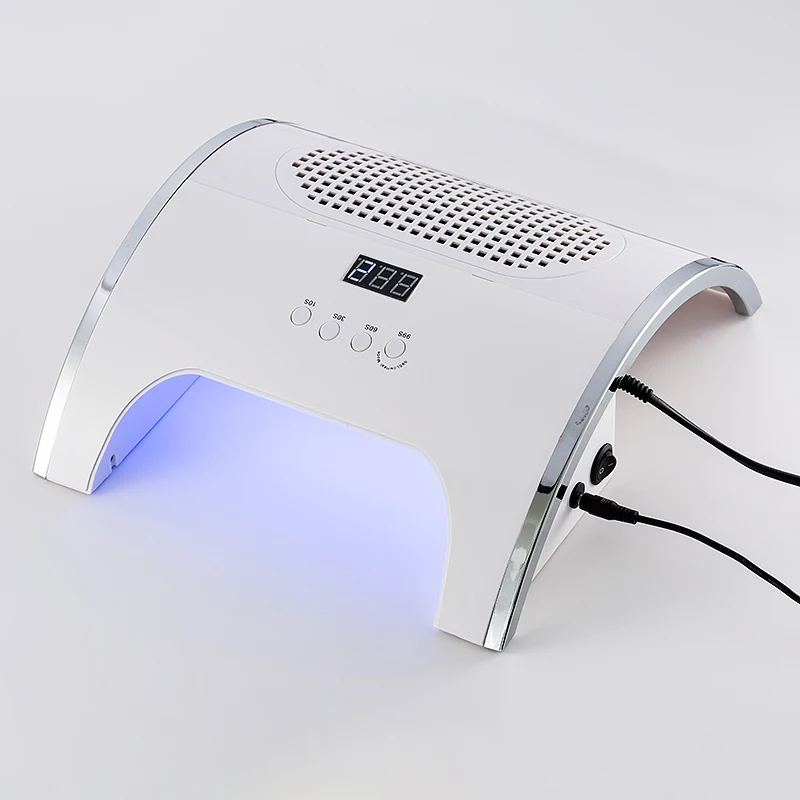 80 Вт/40 Вт лампа для ногтей и ногтей пылесборник Маникюр 2-в-1 с два ...