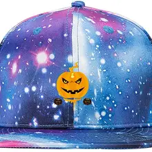 Хэллоуин Half Dead Skull Бейсбол звездное небо кепки унисекс папа Регулируемая галактика шляпа синий