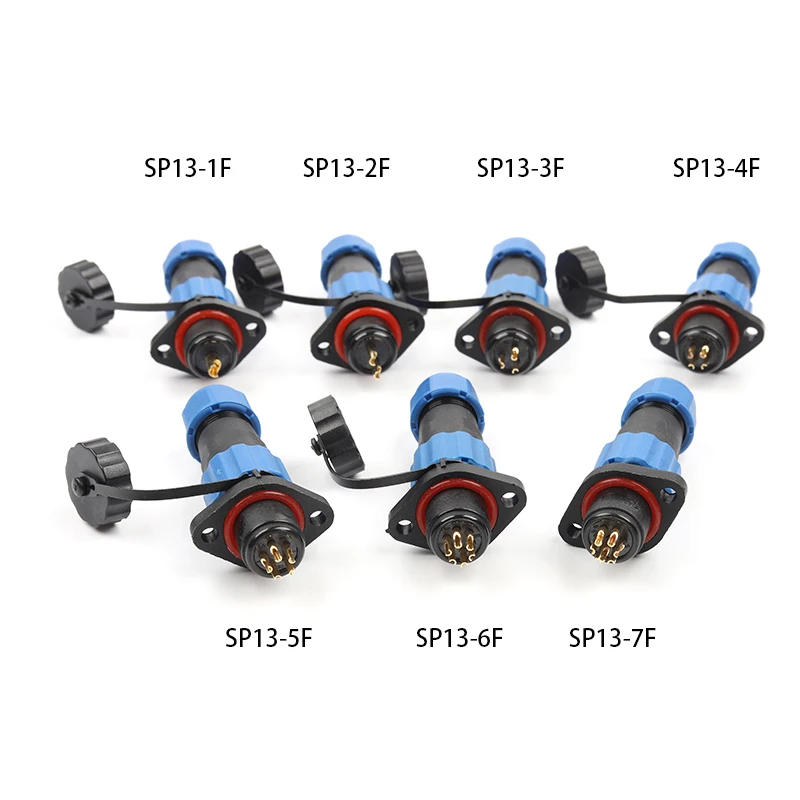 Cable Connector IP68 Aviation Plug 1-7 Pin